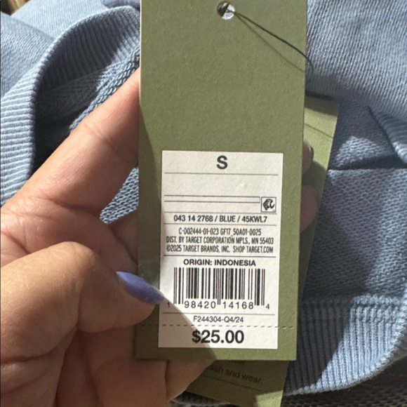 Goodfellow & Co Light Blue Crewneck Sweater Small - Picture 2 of 4